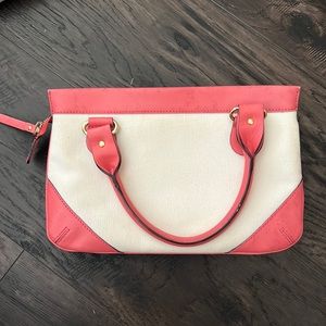 Kate Spade white and pink carry bag used